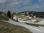 Sous les pentes de La Dôle, avec la neige ça passait plus que bien, un vrai régal même !