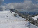 On rejoint la crête, vue en direction des Petites Roches