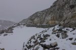 A l'aller je suis passé en leger contrebas car il y a avait un passage étroit que la neige rendait glissant, mais pour varier je vais passer normalement.