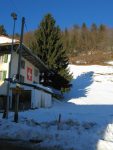 Les Sciernes, je chausse les skis et je monte direction Les Planis