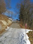 On longe la route avec un tout petit peu de déchaussage