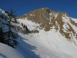 En montant le long de la crête sous la Dent de Lys, on voit le chemin de la descente dans la combe de Grand Sex