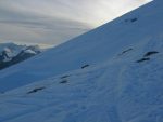 Montée presque finale, la météo se couvre rapidement.