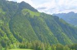 La forêt de Joux de Mury, la montée après les Gorges de Mury.