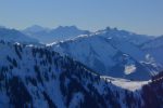Zoom sur le Mont-Blanc et les Dents du Midi