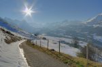 Ski de printemps pour rejoindre la ferme Petit Malessert.