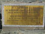 La plaque commémorative