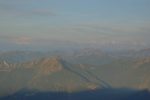 Mont Rose (Pointe Dufour) à gauche, Weissmies et Lagginhorn à droite