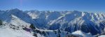 Vue depuis la Grande Dixence, Rosalbanche, Mont-Blanc et tout à droite les Dents du Midi