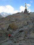 La statue du Monte Moro après un parcours amusant et un brin aérien