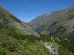 Vue arrière sur la vallée.