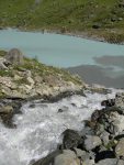 Encore un ruisseau. L'eau vient troubler le lac