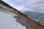 Vue arrière de cette avalanche
