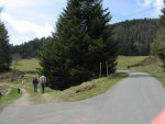 Au Pt1201, on quitte la route goudronnée pour le chemin forestier