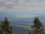 Vue en zoomant sur le lac de Neuchâtel