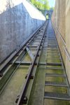 Le rail du funiculaire
