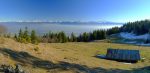 Depuis Arrufens, vue sur les Alpes et le Léman sous le stratus