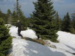 Le soleil revient, et nous enfonçons dans la neige.