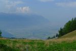 Vue voilée sur la plaine du Rhône