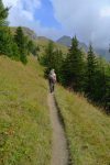 Le sentier est confortable