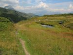 Le jardin alpin et l'unique rayon de soleil de la journée