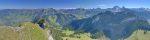 Panorama de Charmey, alpes bernoises, Brenleire et Folliéran et Vanils