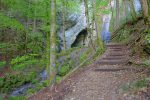 Petite montée pour arriver à la chute