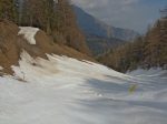 Enfin la piste, qui dans la partir ombrée est sympa