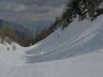 Je descends dans le couloir, encore du monde qui monte, entrainement pour la Patrouille des Glaciers