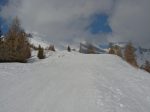 Une vraie piste ! A la descente, j'ai apprécié car la neige était carton, au moins la piste permet de descendre plus facilement