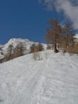 Le vent se lève et la trace est dure mais le soleil réchauffe encore !