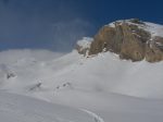 Combe de La Chaux, les traces s'arrêtent au niveau des deux skieurs