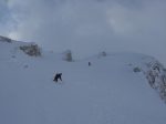 Vue arrière sur le couloir