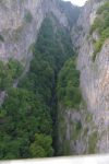 Vue sur la gorge. Zut photo floue