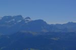 Les Diablerets et on voit un petit bout du Cervin
