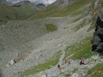On se rapproche de la moraine