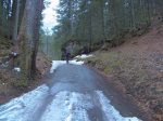 Départ à 1200m, sur la route de Pont de Nant, on à laissé la voiture sur une petite place de parc à gauche et on porte nos skis.