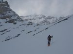 Passage délicat à la fin pour arriver au col de la Beudanne, car en neige soufflée