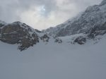 Vue arrière sur ce passage raide (centre de la photo)