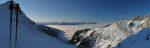 Depuis mon point d'arrêt, vu sur la vallée et le Léman au loin.