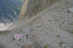 Montée par la gauche (moraine), descente par les Clochers à droite