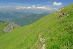 On amorce la descente pour la Pointe des Lanchettes