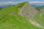 En contrebas, la descente depuis le Passage de Savolaire