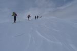La crête pour le sommet de l'Echaillon