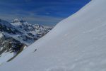 Je coupe la pente, chemin d'été. Il a fallu se concentrer !