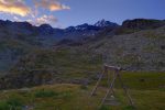 Le Col de Prafleuri, objectif du jour est au fond, centre gauche.