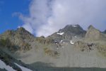 Le Mont Fort pris par les nuages. Pas si fort que ça le mont !