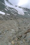 Le glacier sous le Grand Mont Calme