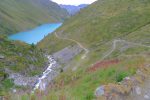 On retrouve le chemin de la montée et le Lac de Cleuson