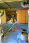 Ancienne cabine, désormais cuisine